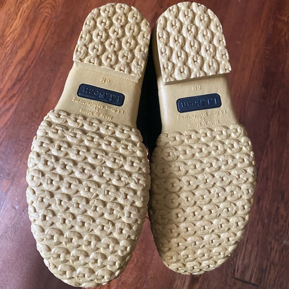 L.L. Bean Bean Hunting Boots Women's 7 Red Black Leather Comfort Lace-Up 503046 - Picture 4 of 5